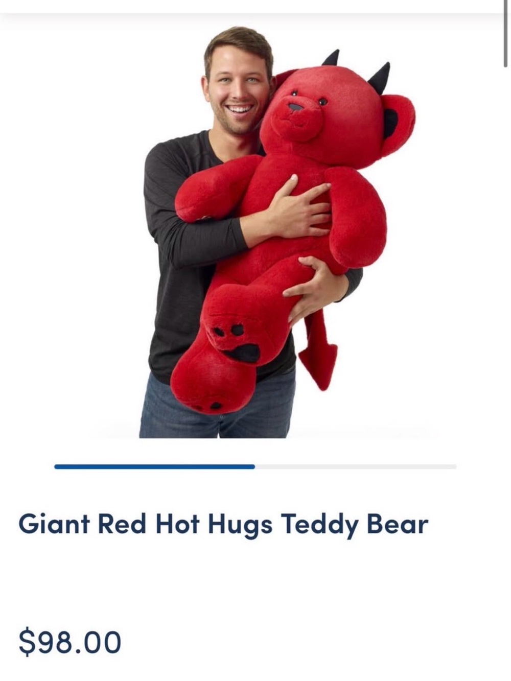 Build-a-Bear Giant Red Hot Hugs Teddy